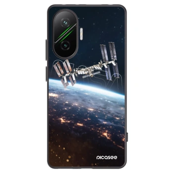 Picasee silikonowe czarne etui na Xiaomi Poco F7 Pro 5G - Station