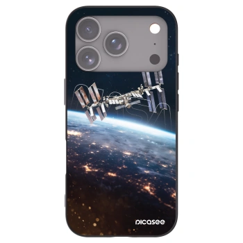 Picasee silikonowe czarne etui na Apple iPhone 17 Pro - Station