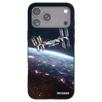 Picasee silikonowe czarne etui na Apple iPhone 17 Pro Max - Station
