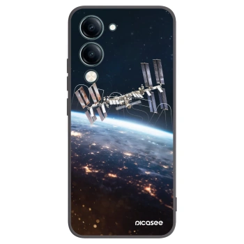 Picasee silikonowe czarne etui na Vivo Y29s 5G - Station