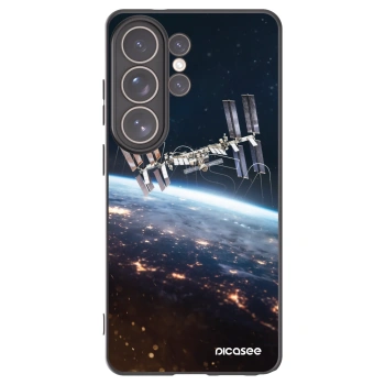 Picasee silikonowe czarne etui na Samsung Galaxy S26 Ultra - Station