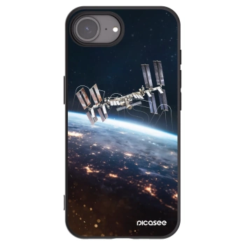 Picasee silikonowe czarne etui na Apple iPhone 17e - Station