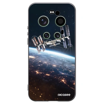 Picasee silikonowe czarne etui na Xiaomi 17 Ultra - Station