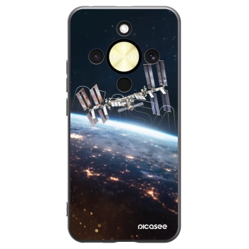 Picasee silikonowe czarne etui na Honor Magic8 Lite 5G - Station