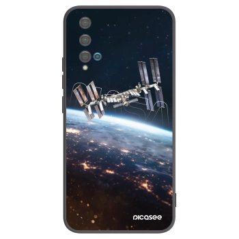 Picasee silikonowe czarne etui na Huawei Nova 5T - Station
