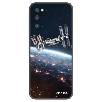 Picasee silikonowe czarne etui na Samsung Galaxy S20 G980F - Station