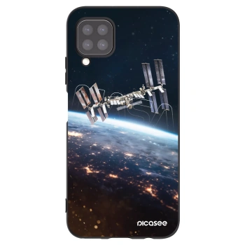 Picasee silikonowe czarne etui na Huawei P40 Lite - Station