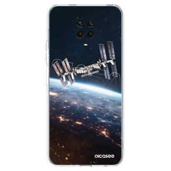 Picasee silikonowe przeźroczyste etui na Xiaomi Redmi Note 9S - Station