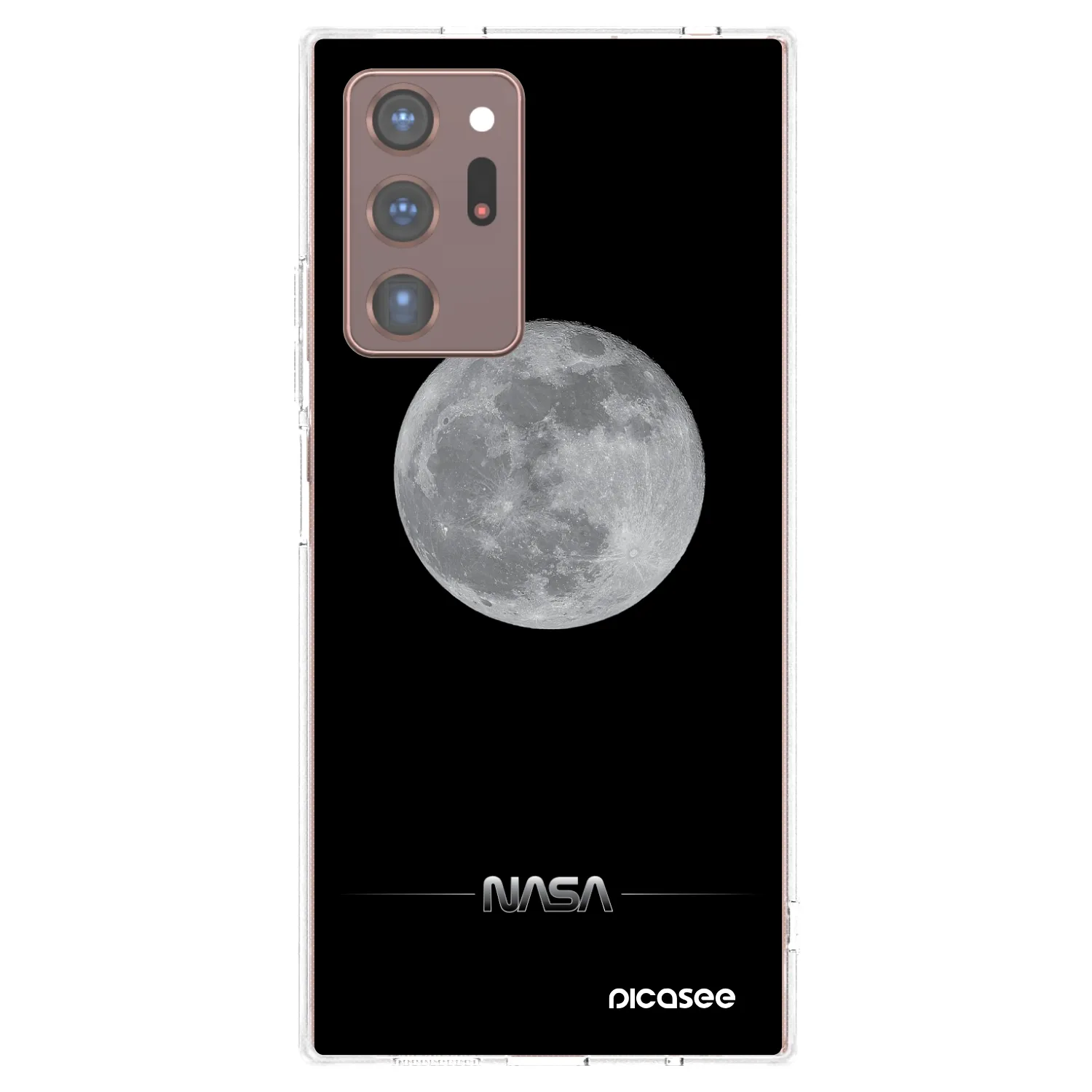 Picasee silikonowe przeźroczyste etui na Samsung Galaxy Note 20 Ultra - Moon Minimal