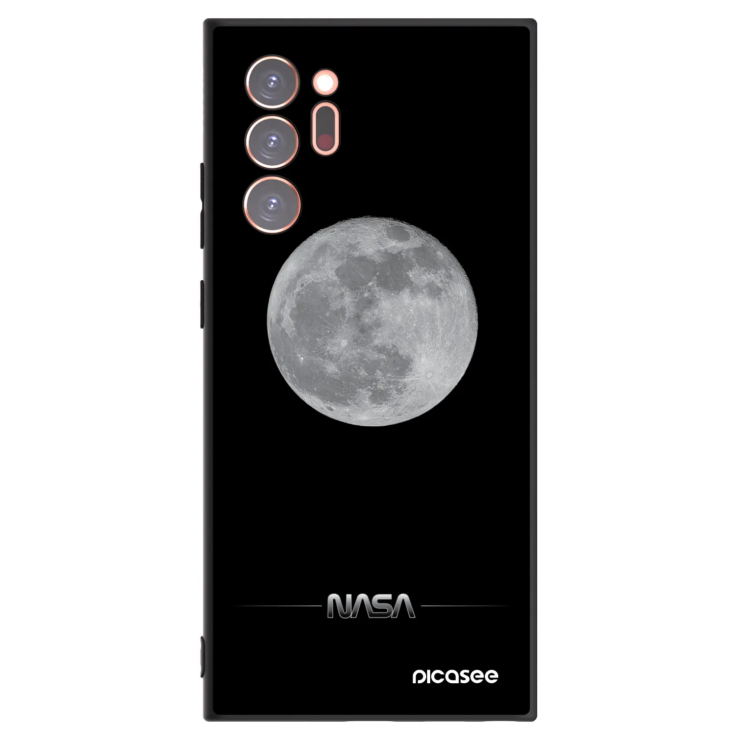 Picasee silikonowe czarne etui na Samsung Galaxy Note 20 Ultra - Moon Minimal