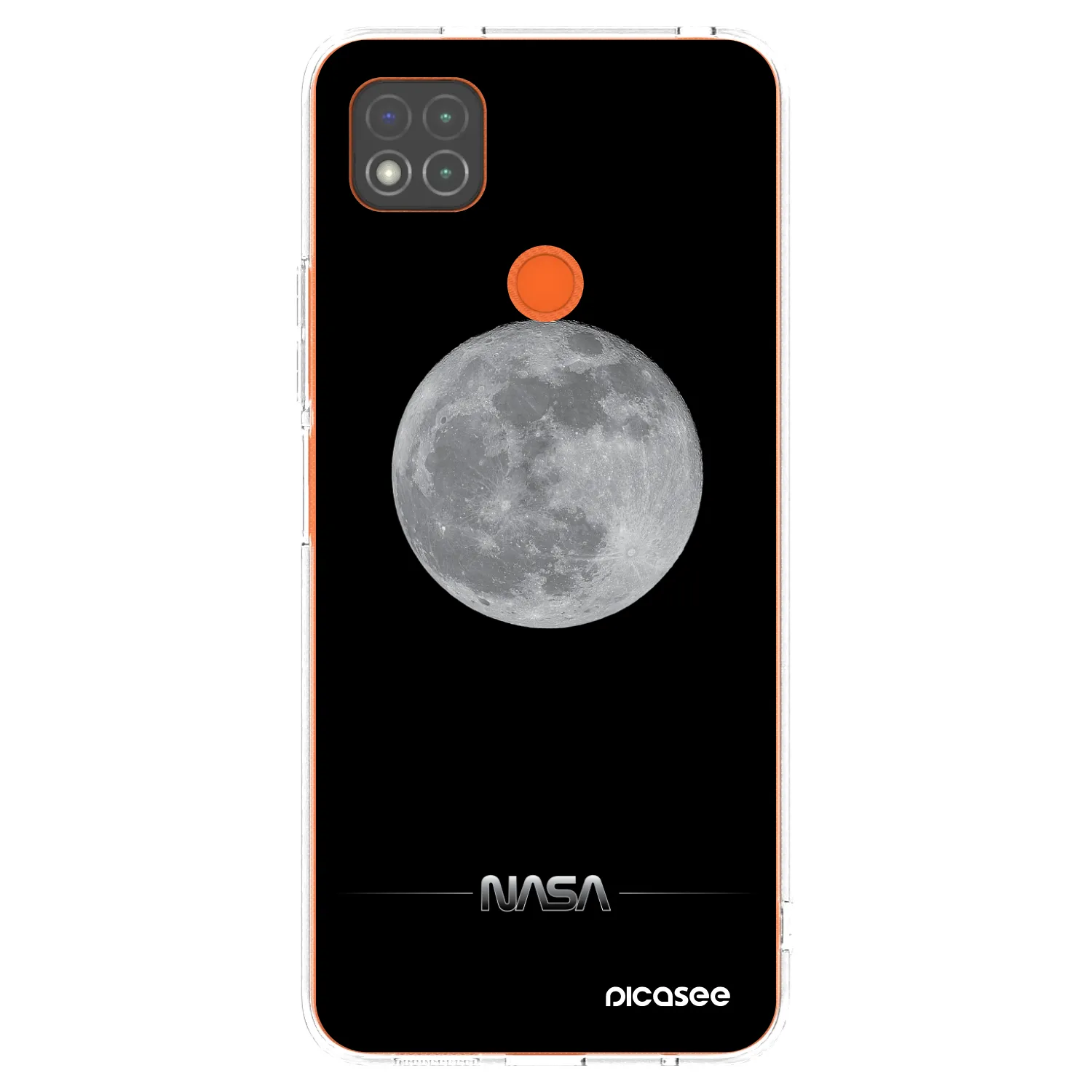 Picasee silikonowe przeźroczyste etui na Xiaomi Redmi 9C - Moon Minimal
