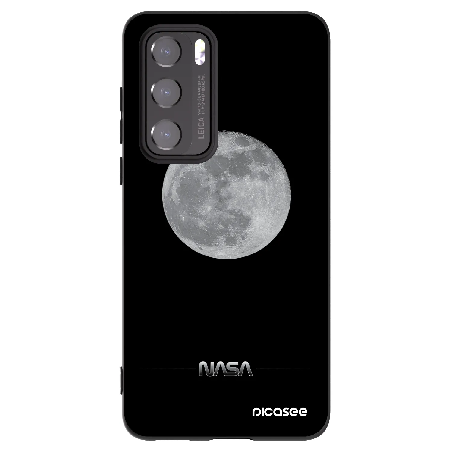 Picasee silikonowe czarne etui na Huawei P40 - Moon Minimal