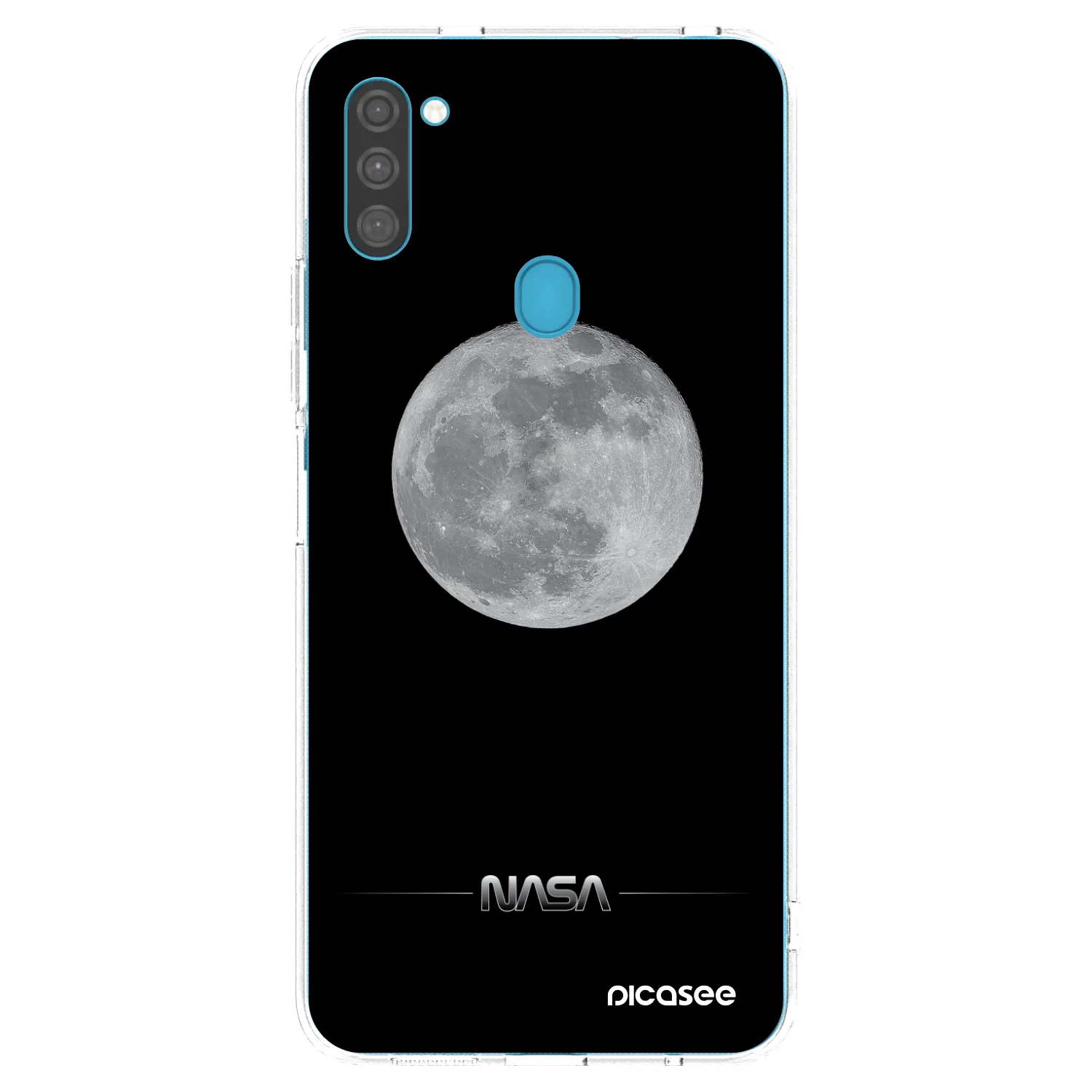 Picasee silikonowe przeźroczyste etui na Samsung Galaxy M11 - Moon Minimal