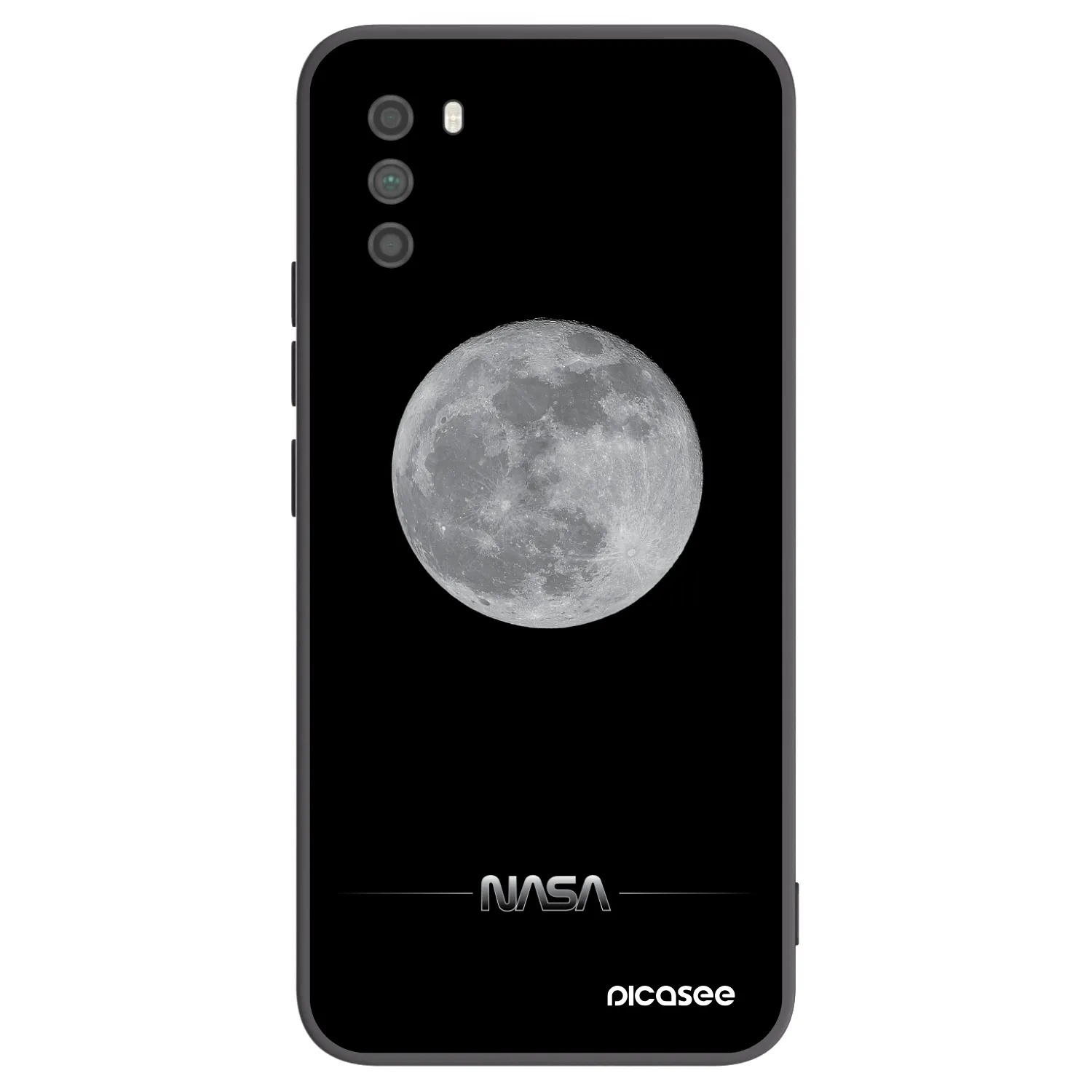 Picasee silikonowe czarne etui na Xiaomi Poco M3 - Moon Minimal