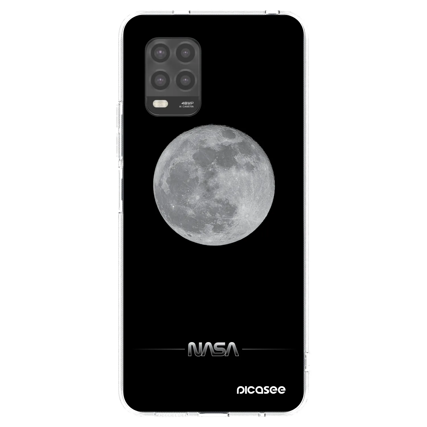 Picasee silikonowe przeźroczyste etui na Xiaomi Mi 10 Lite - Moon Minimal