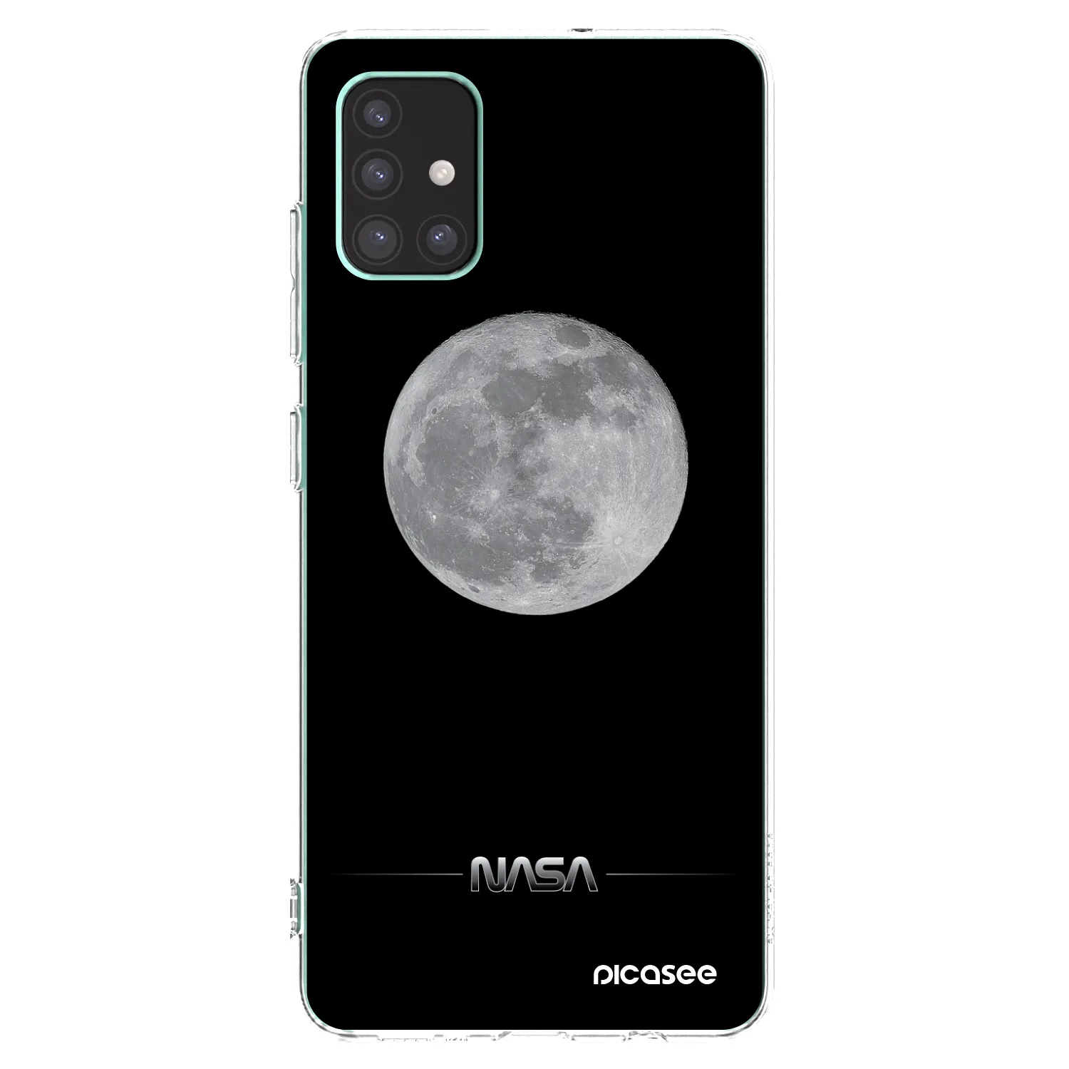 Picasee silikonowe przeźroczyste etui na Samsung Galaxy M51 M515F - Moon Minimal