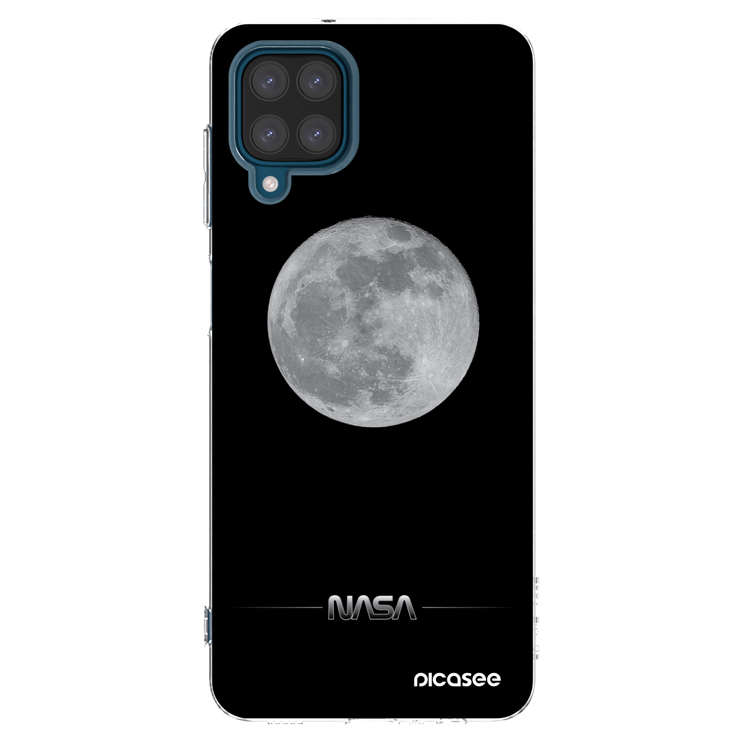 Picasee silikonowe przeźroczyste etui na Samsung Galaxy A12 A125F - Moon Minimal