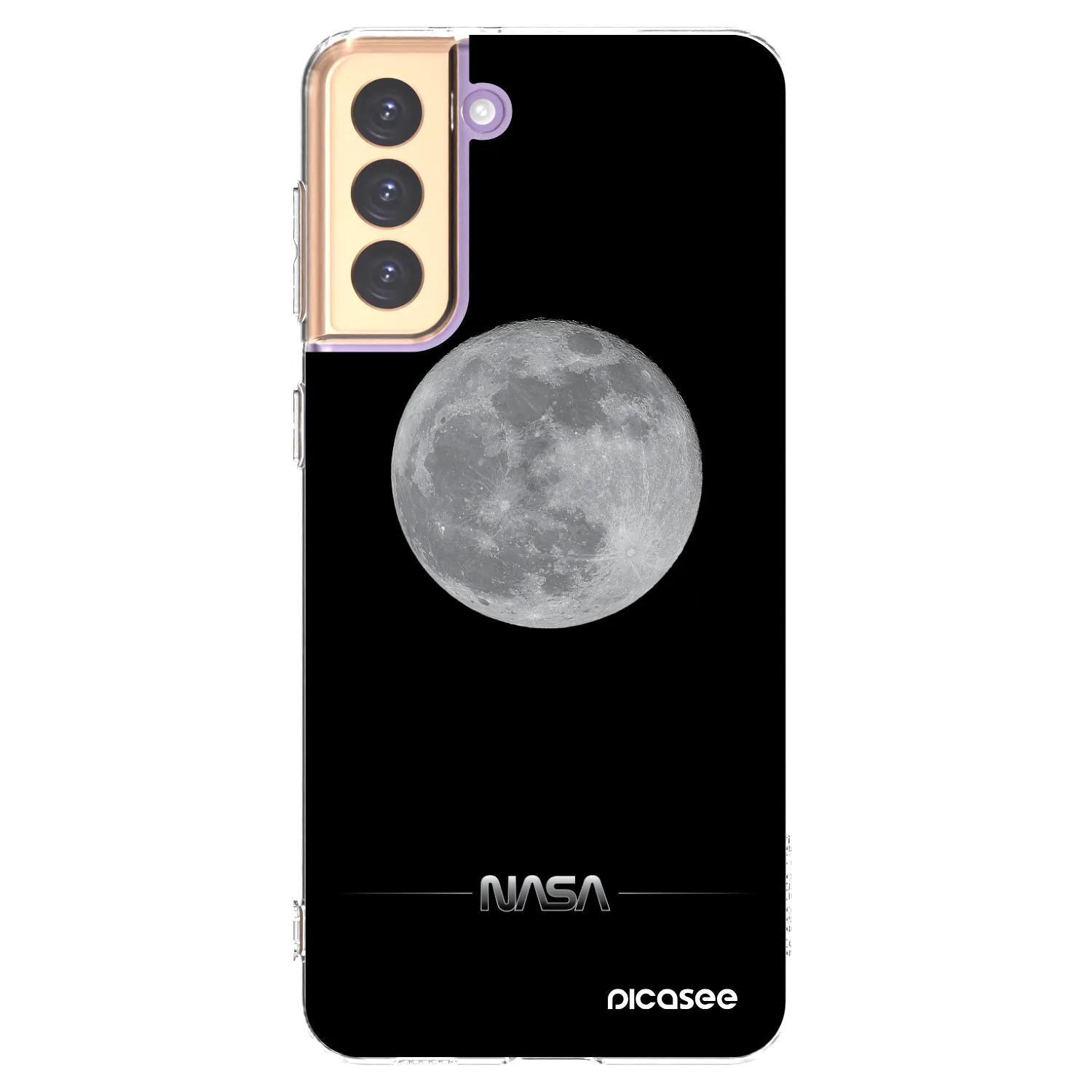 Picasee silikonowe przeźroczyste etui na Samsung Galaxy S21+ 5G G996F - Moon Minimal