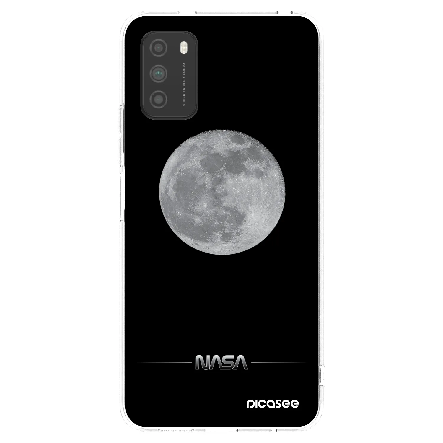 Picasee silikonowe przeźroczyste etui na Xiaomi Poco M3 - Moon Minimal