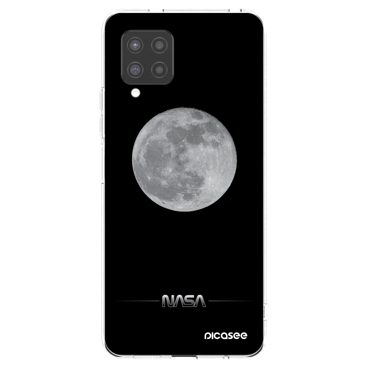 Picasee silikonowe przeźroczyste etui na Samsung Galaxy A42 A426B - Moon Minimal