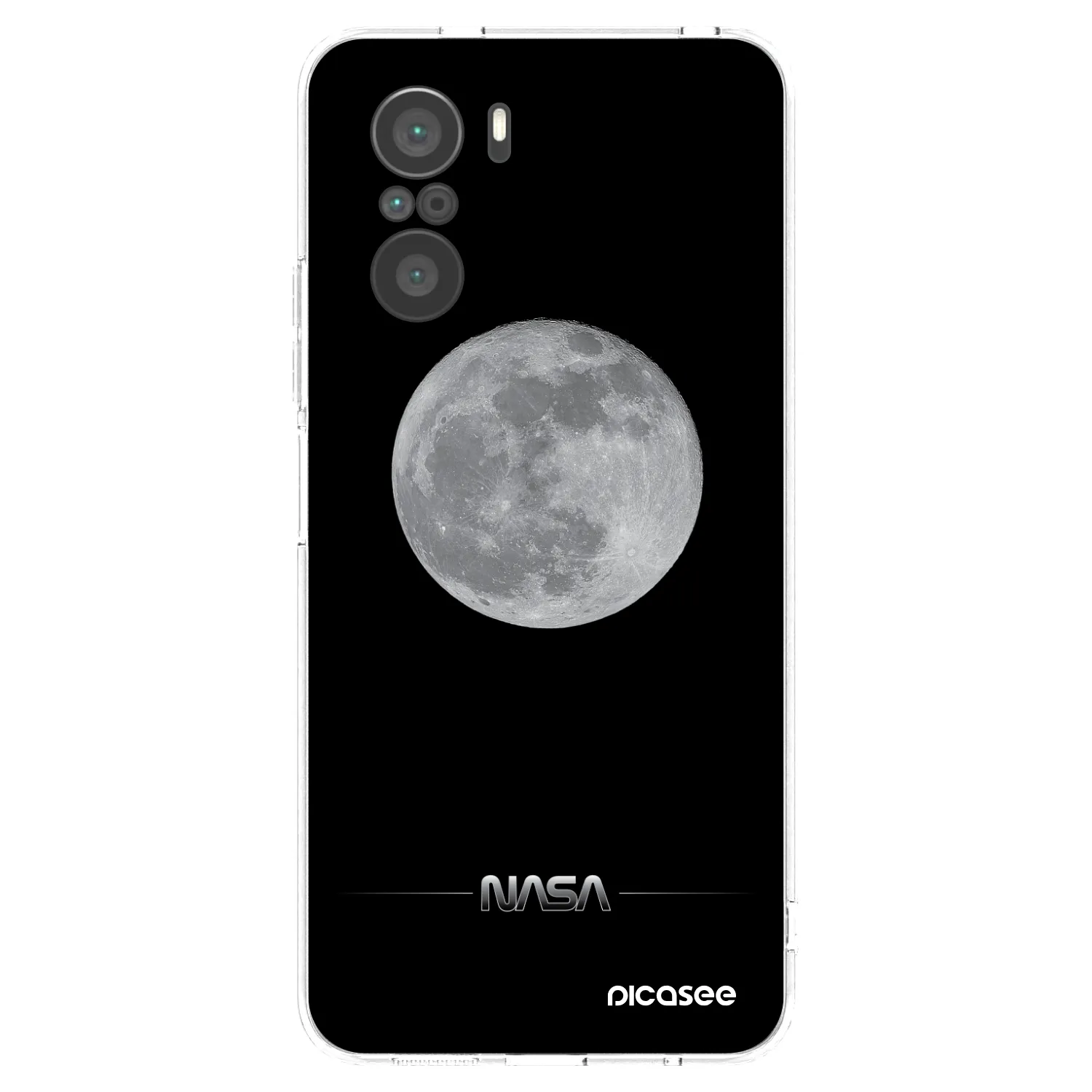 Picasee silikonowe przeźroczyste etui na Xiaomi Poco F3 - Moon Minimal