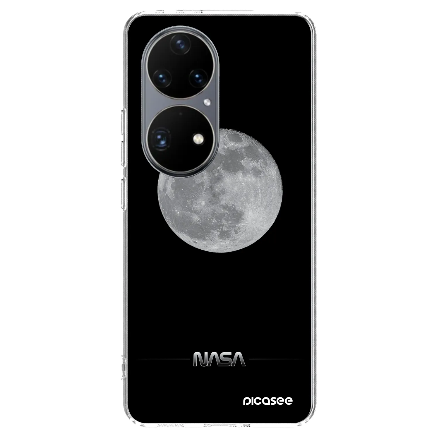 Picasee silikonowe przeźroczyste etui na Huawei P50 - Moon Minimal