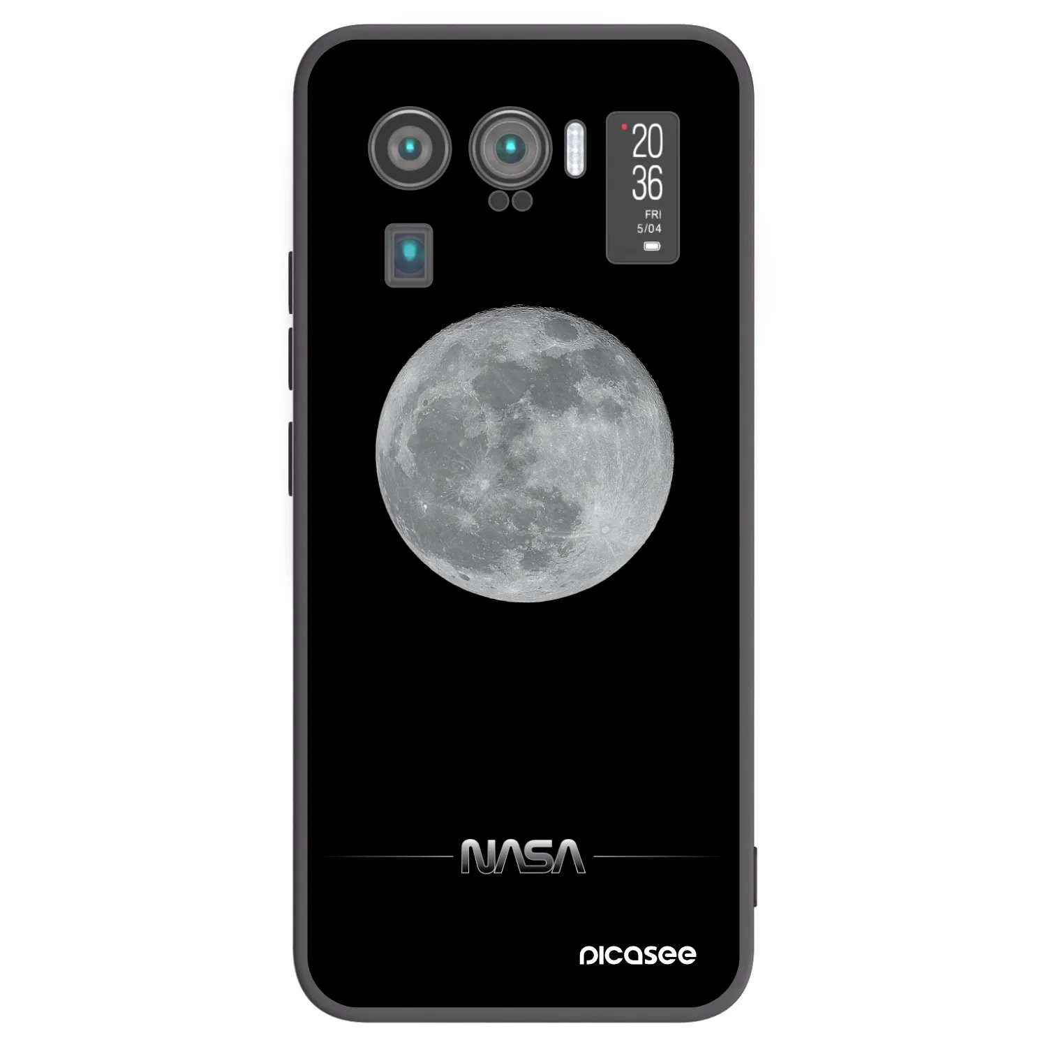 Picasee silikonowe czarne etui na Xiaomi Mi 11 Ultra - Moon Minimal