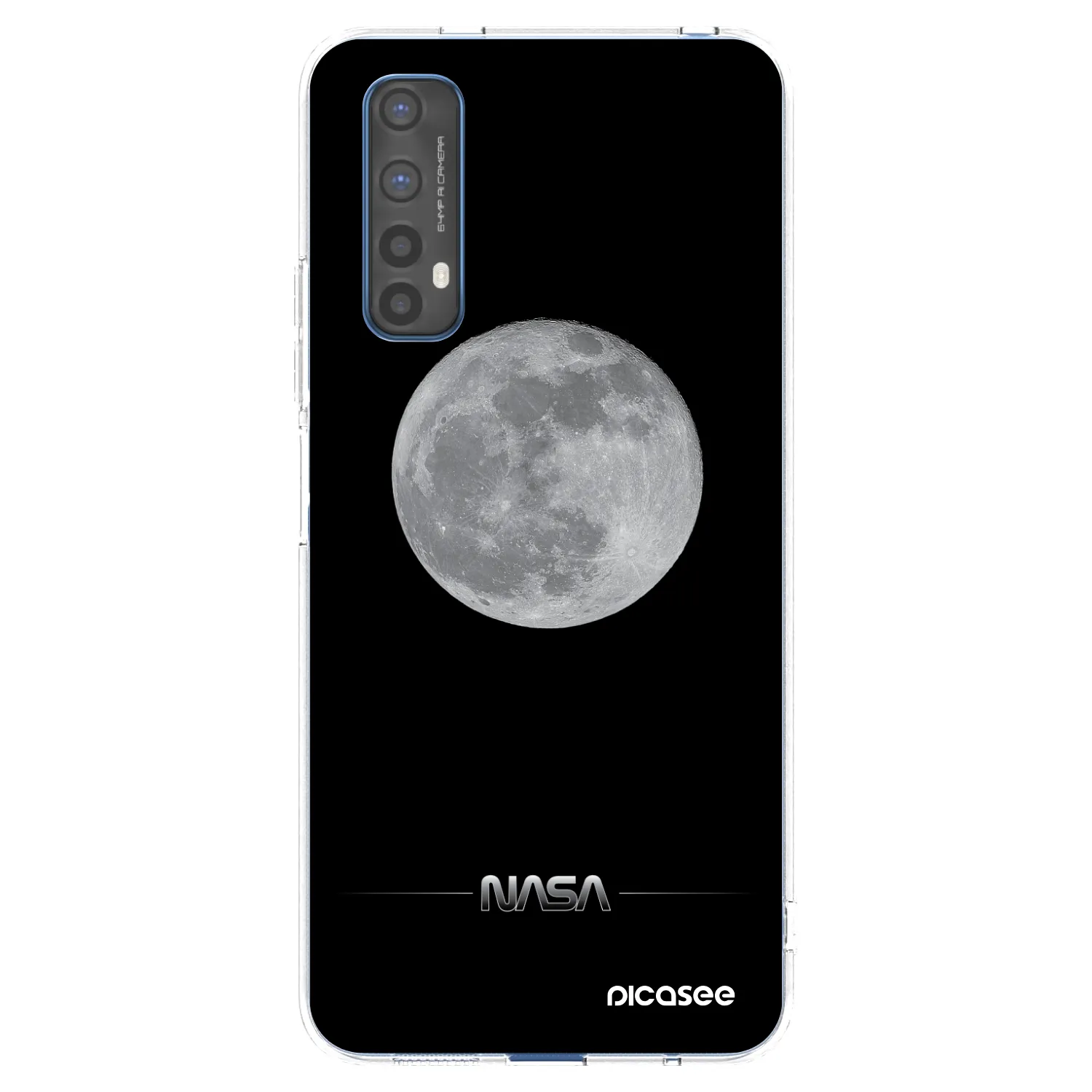 Picasee silikonowe przeźroczyste etui na Realme 7 - Moon Minimal