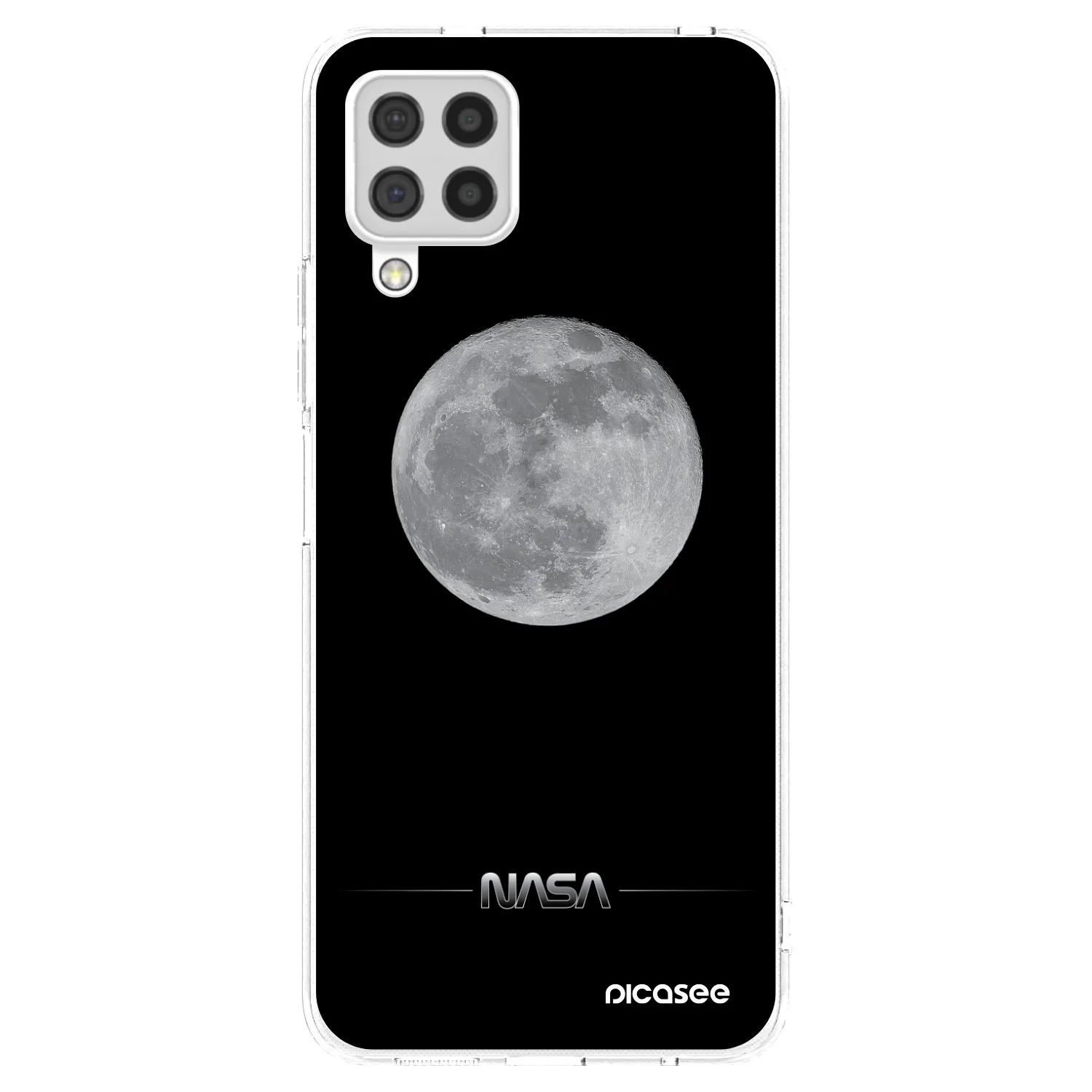 Picasee silikonowe przeźroczyste etui na Samsung Galaxy A22 A225F 4G - Moon Minimal