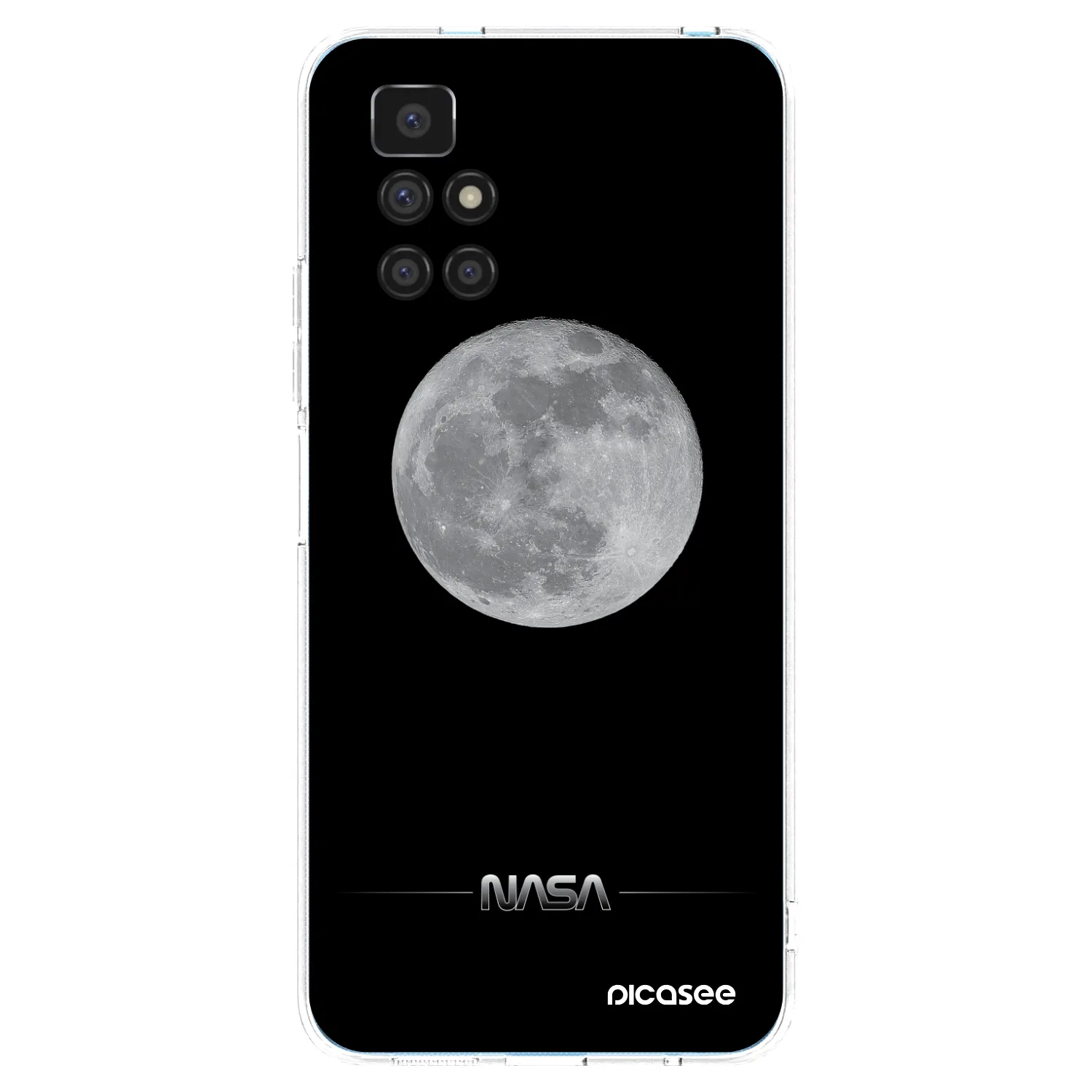 Picasee silikonowe przeźroczyste etui na Xiaomi Redmi 10 - Moon Minimal