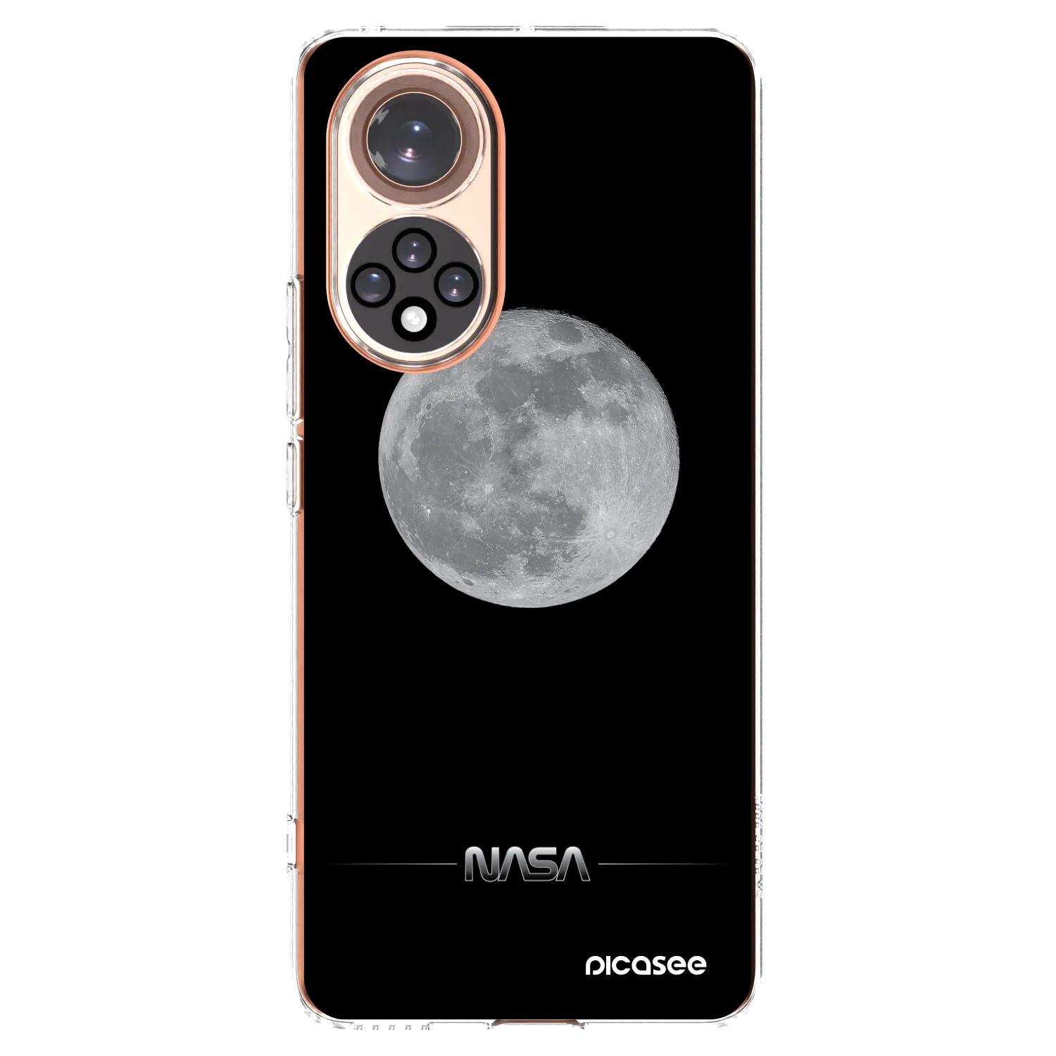 Picasee silikonowe przeźroczyste etui na Honor 50 5G - Moon Minimal