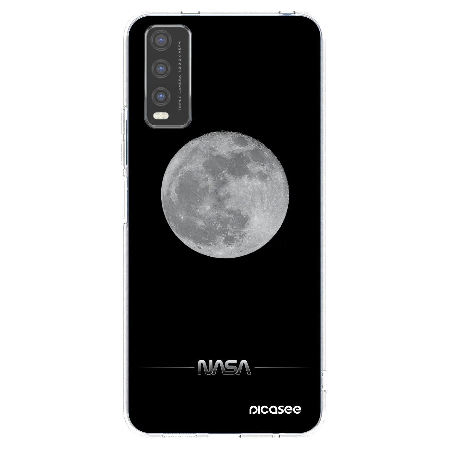 Picasee silikonowe przeźroczyste etui na Vivo Y20s - Moon Minimal