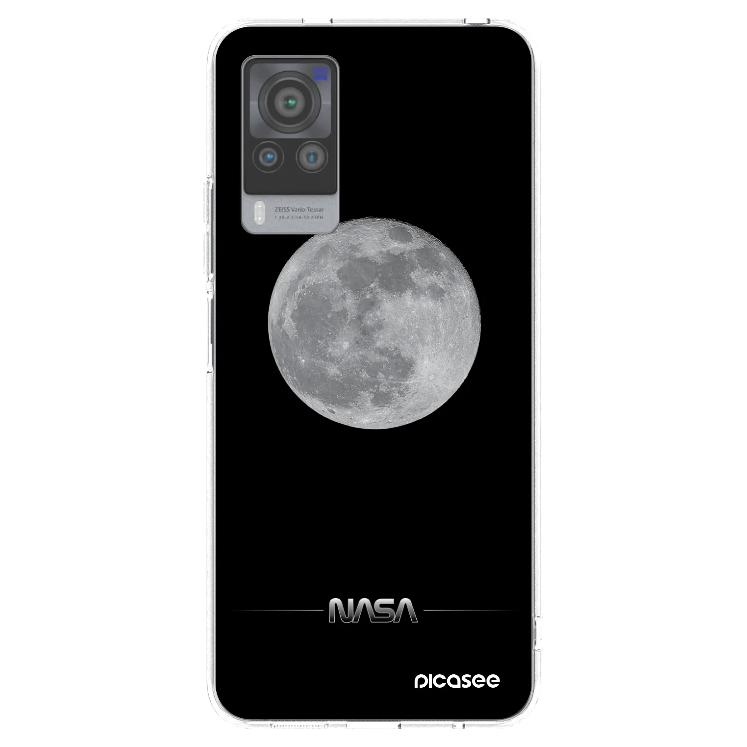 Picasee silikonowe przeźroczyste etui na Vivo X60 Pro 5G - Moon Minimal