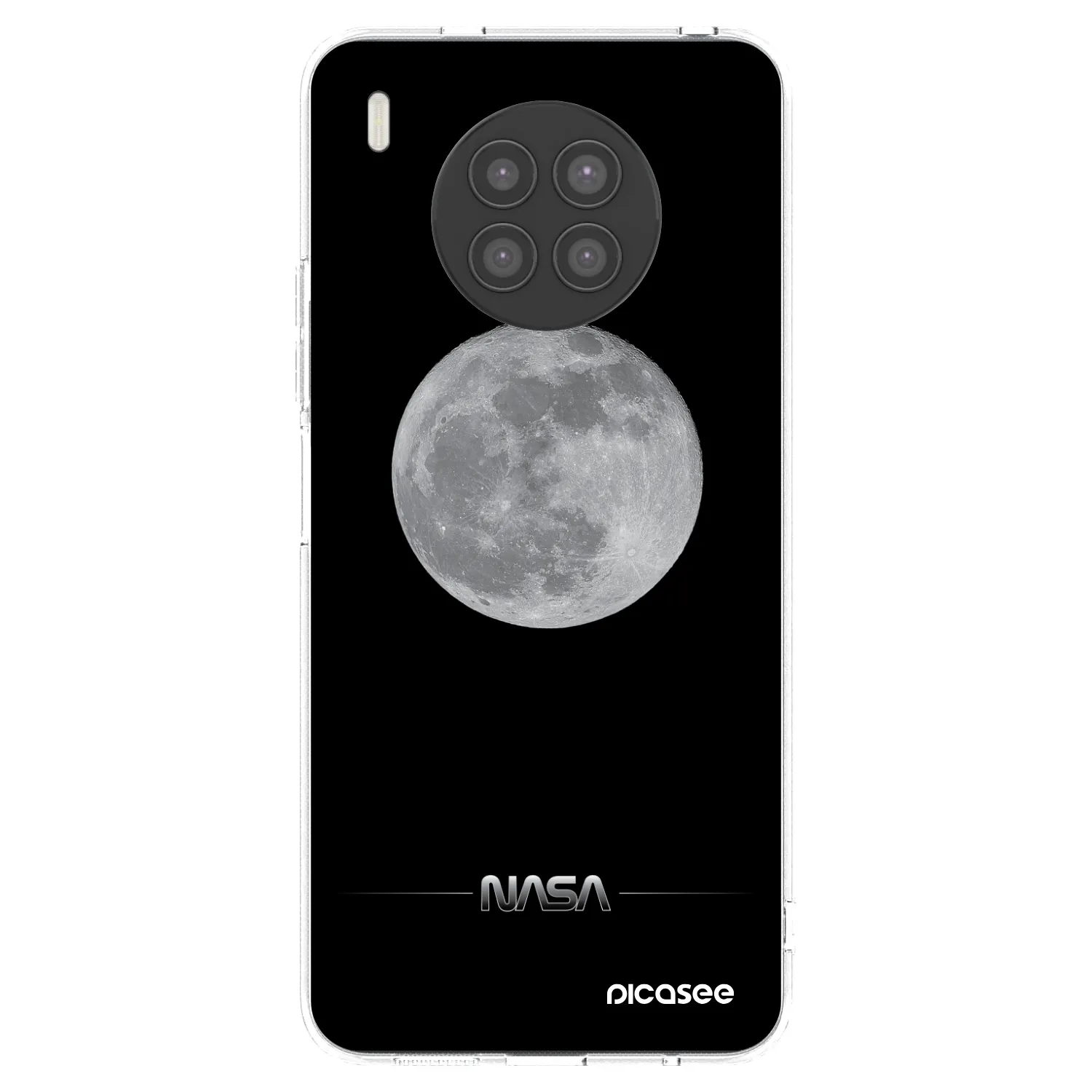 Picasee silikonowe przeźroczyste etui na Huawei Nova 8i - Moon Minimal