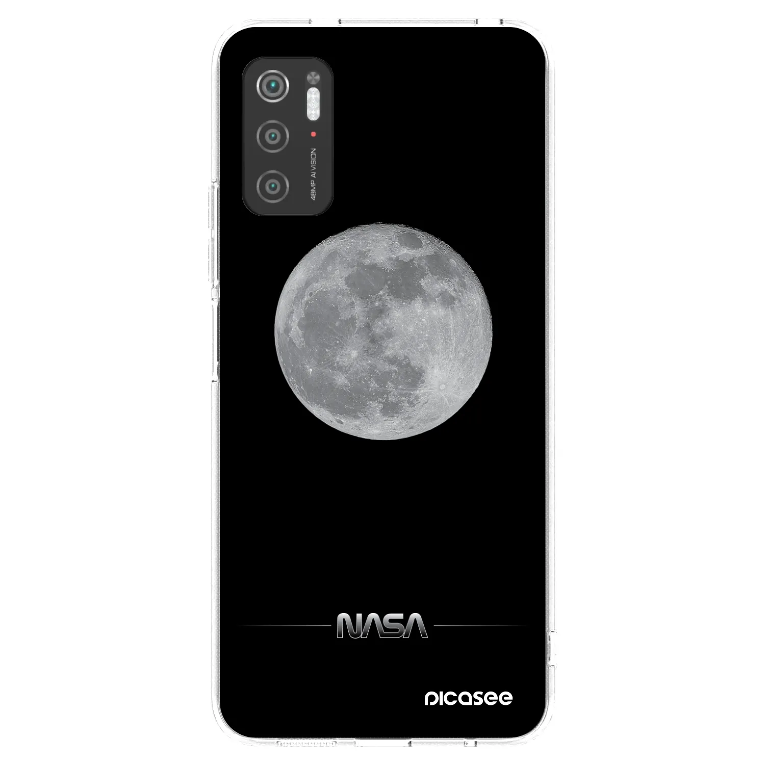 Picasee silikonowe przeźroczyste etui na Xiaomi Poco M3 Pro 5G - Moon Minimal