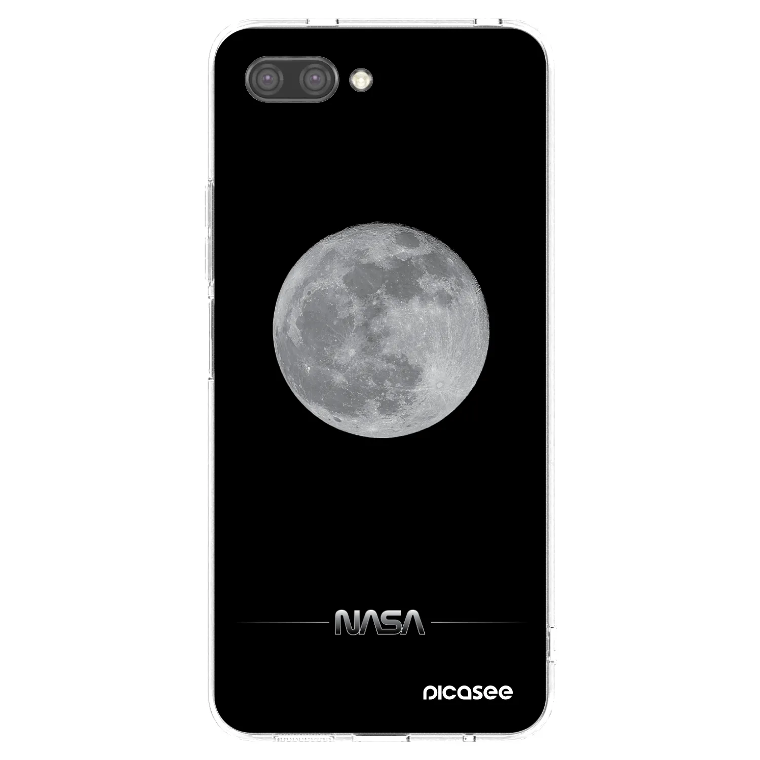 Picasee silikonowe przeźroczyste etui na Honor 10 - Moon Minimal