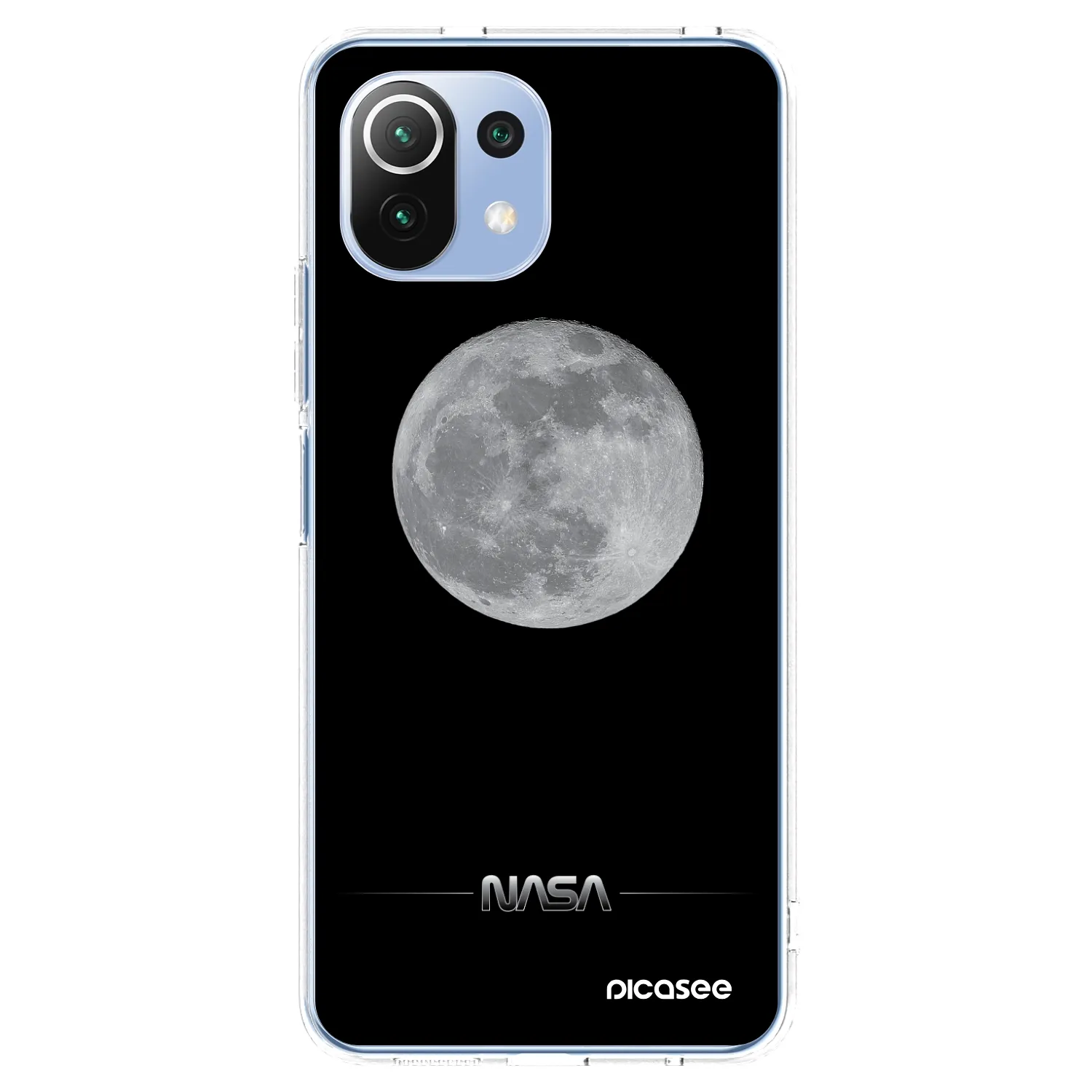 Picasee silikonowe przeźroczyste etui na Xiaomi 11 Lite 5G NE - Moon Minimal