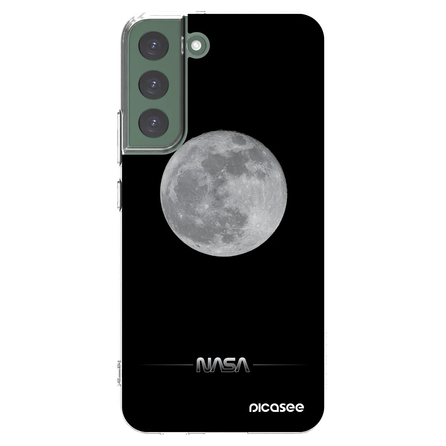 Picasee silikonowe przeźroczyste etui na Samsung Galaxy S22+ 5G - Moon Minimal