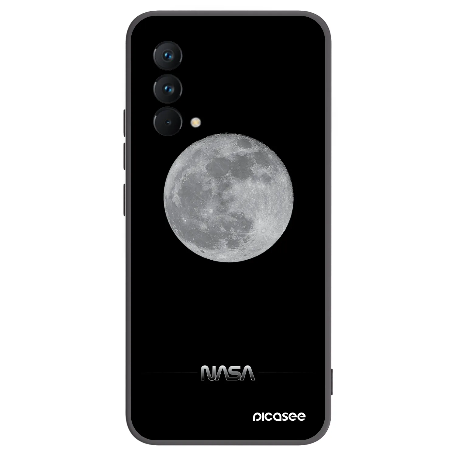 Picasee silikonowe czarne etui na Realme GT Master Edition 5G - Moon Minimal