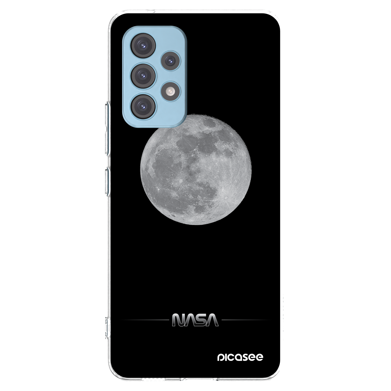 Picasee silikonowe przeźroczyste etui na Samsung Galaxy A53 5G A536 - Moon Minimal