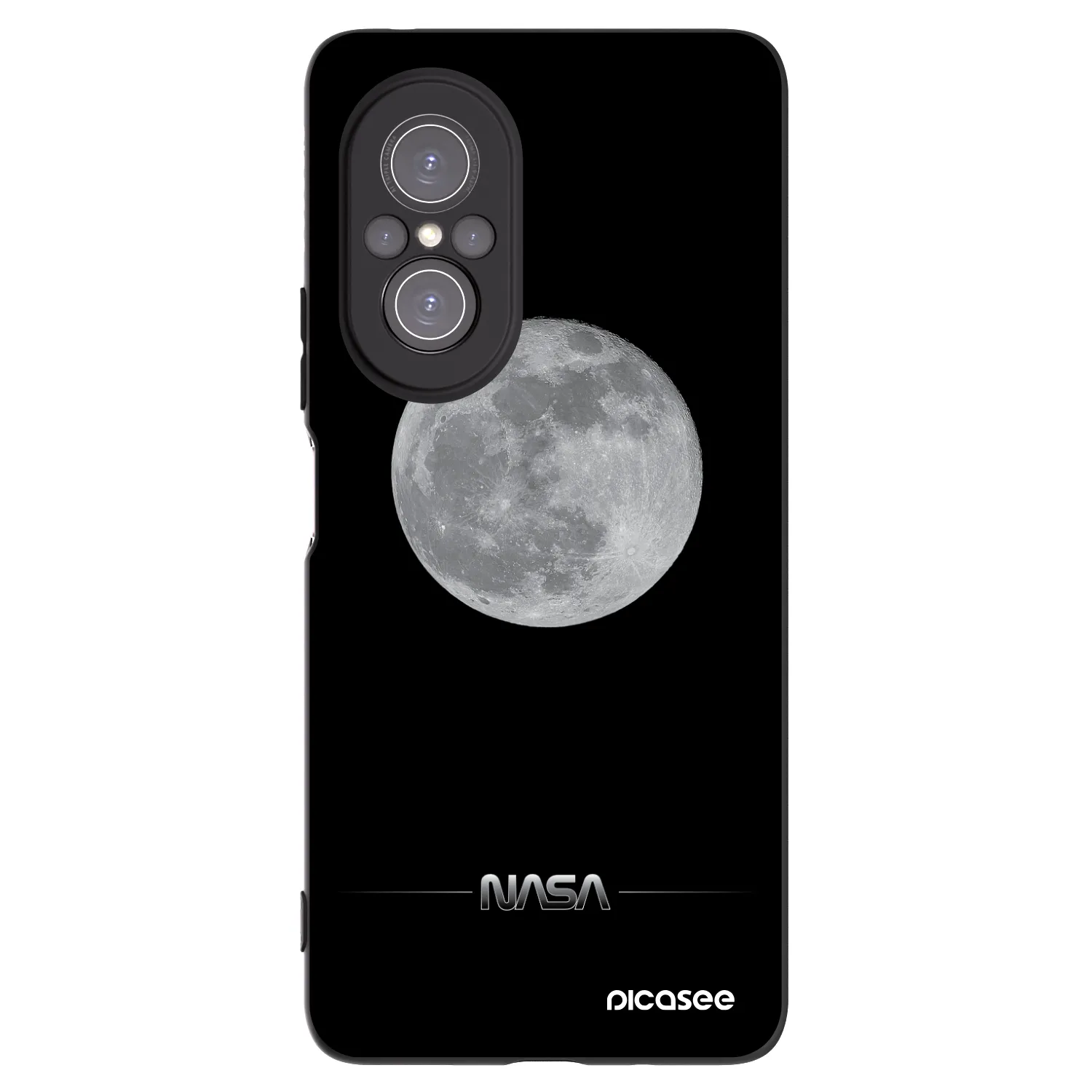 Picasee silikonowe czarne etui na Huawei Nova 9 SE - Moon Minimal