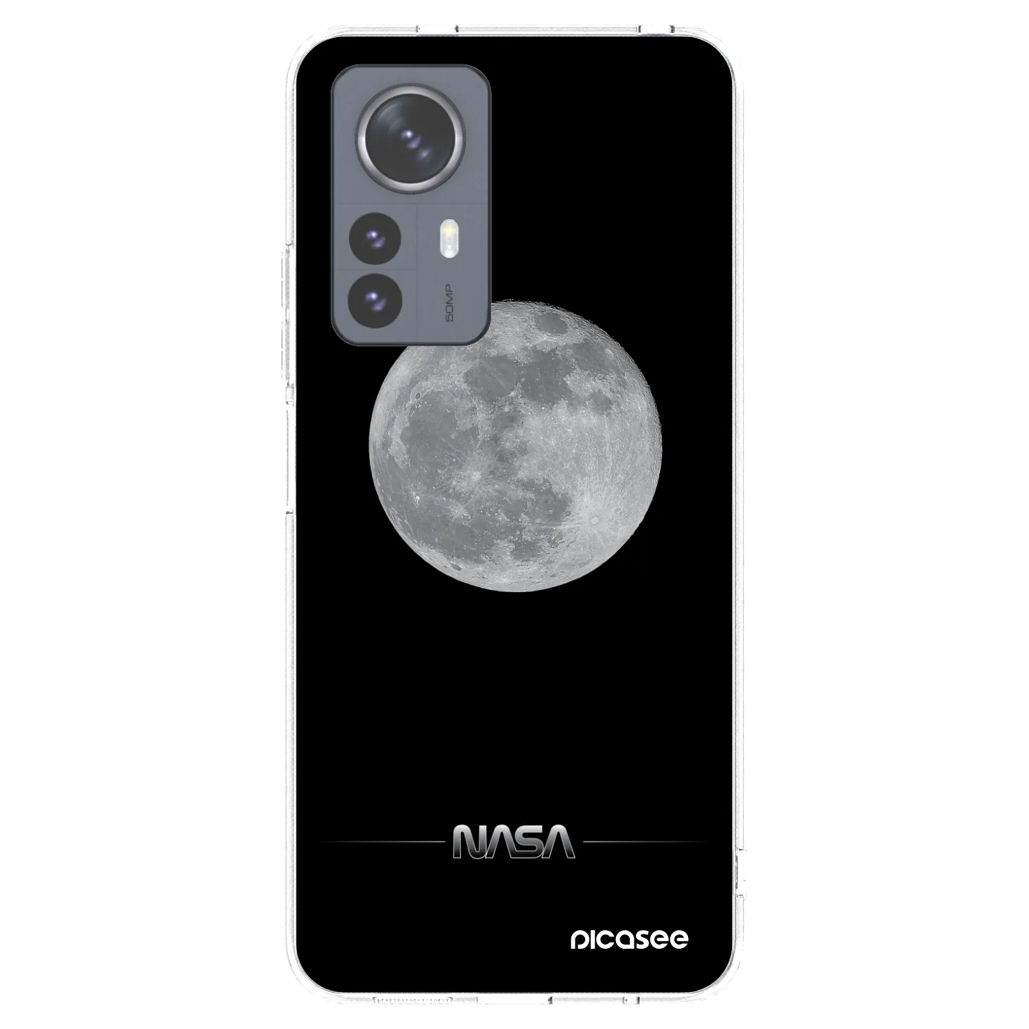 Picasee silikonowe przeźroczyste etui na Xiaomi 12 Pro - Moon Minimal