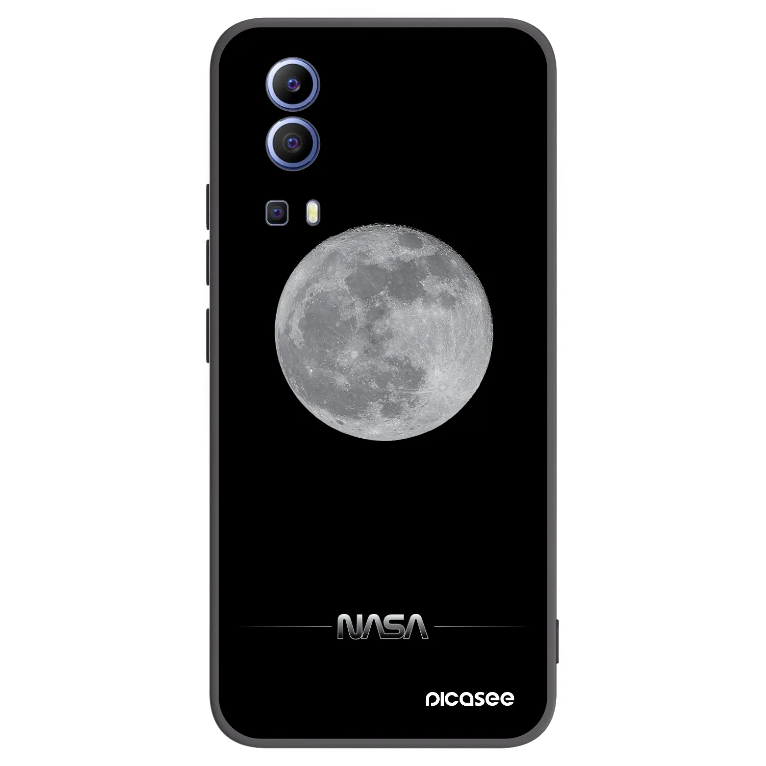 Picasee silikonowe czarne etui na Vivo Y52 5G - Moon Minimal