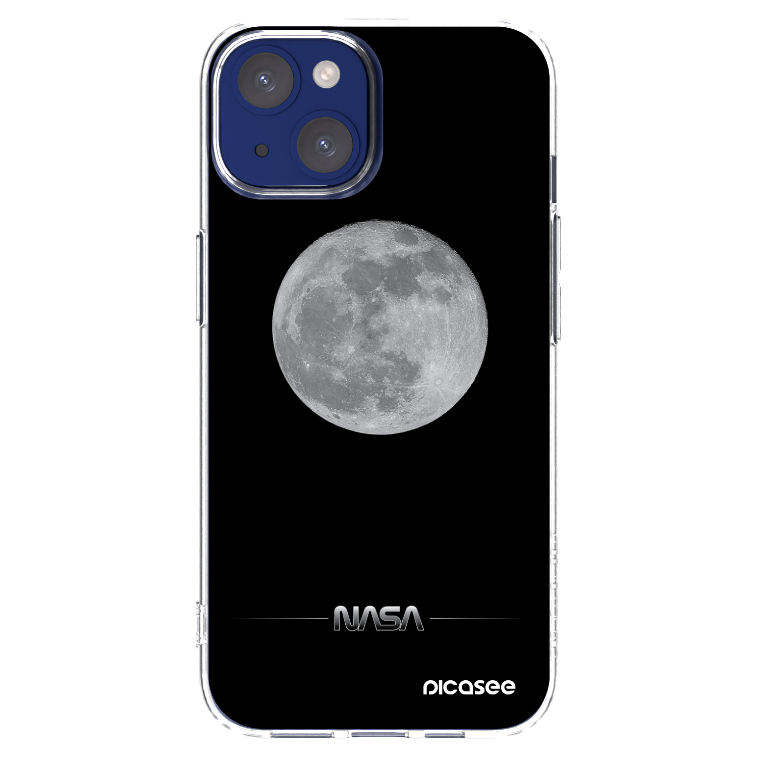 Picasee silikonowe przeźroczyste etui na Apple iPhone 14 - Moon Minimal