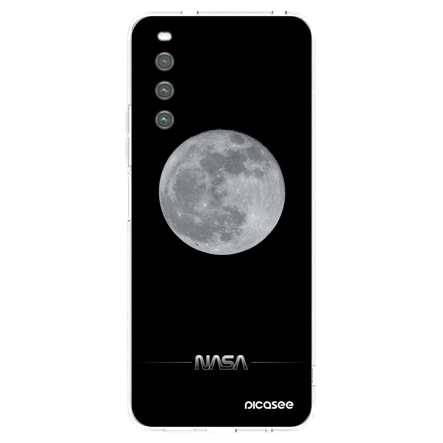 Picasee silikonowe przeźroczyste etui na Sony Xperia 10 IV 5G - Moon Minimal