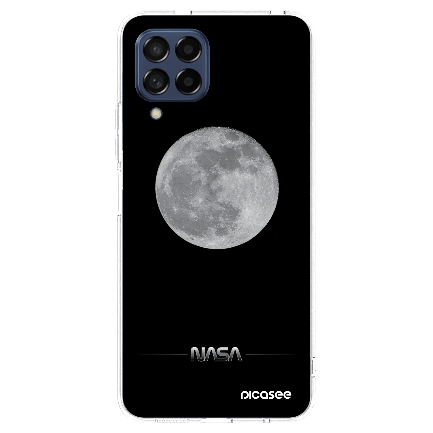 Picasee silikonowe przeźroczyste etui na Samsung Galaxy M53 5G - Moon Minimal