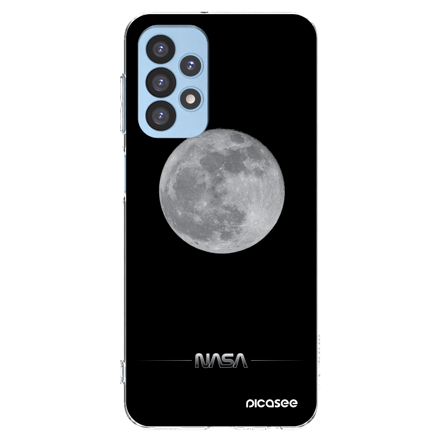 Picasee silikonowe przeźroczyste etui na Samsung Galaxy A23 A235F 4G - Moon Minimal