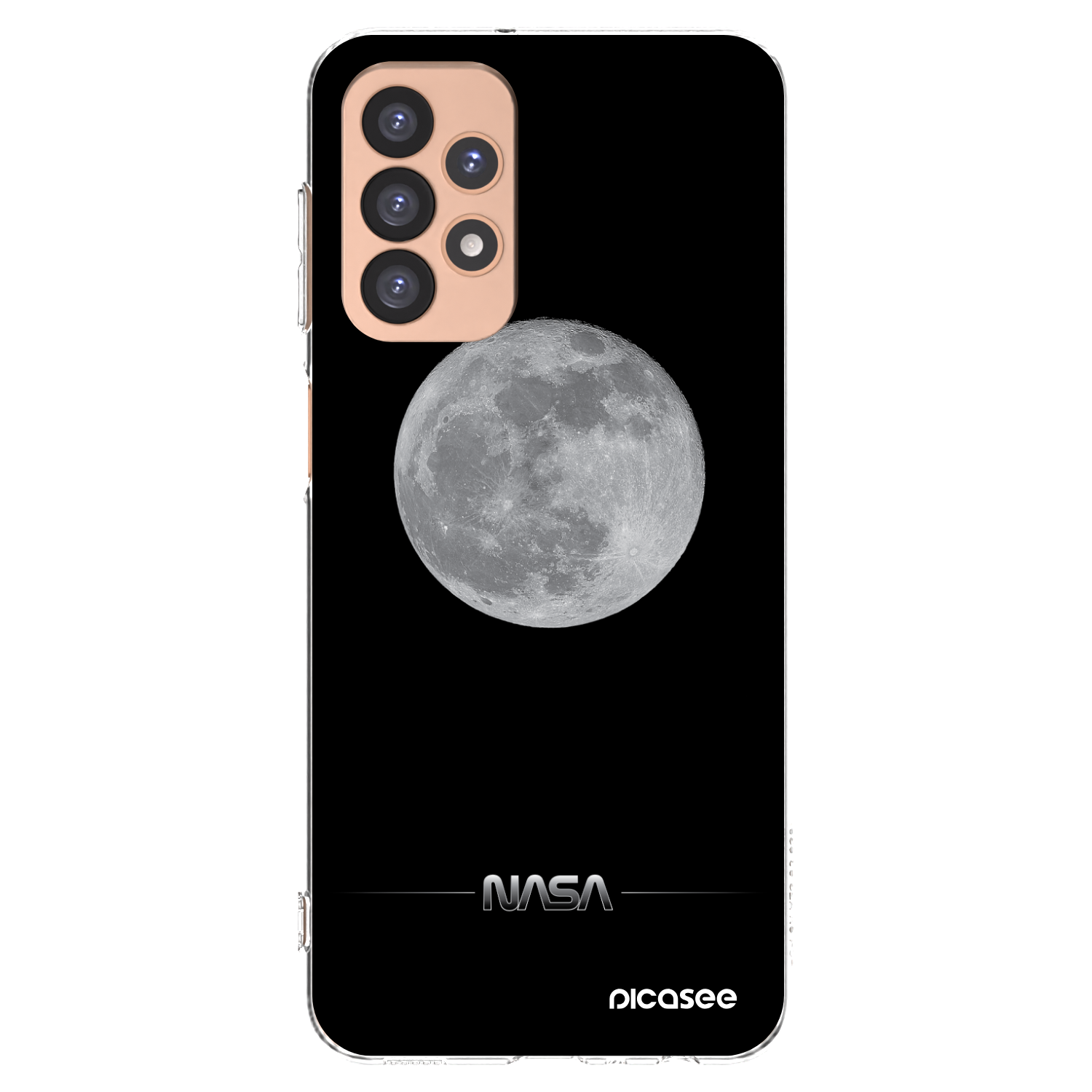 Picasee silikonowe przeźroczyste etui na Samsung Galaxy A23 A236B 5G - Moon Minimal