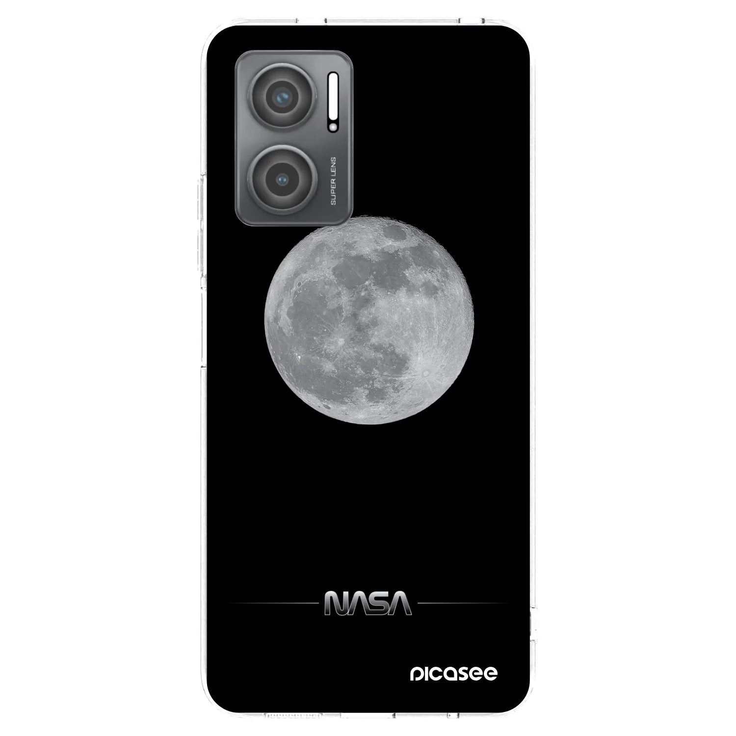 Picasee silikonowe przeźroczyste etui na Xiaomi Redmi 10 5G - Moon Minimal