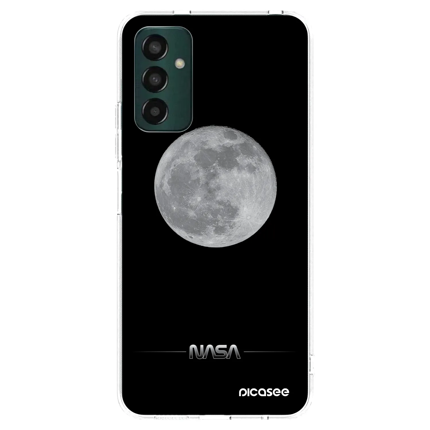 Picasee silikonowe przeźroczyste etui na Samsung Galaxy M23 5G - Moon Minimal